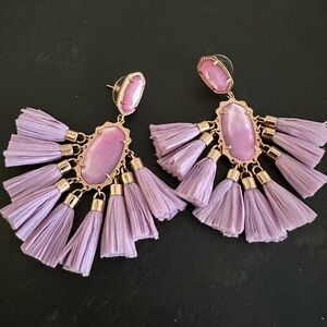 Kendra Scott Kristen Lavender Tassel Earrings